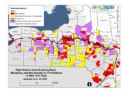 There are strong public opinions in some cases related to drilling. This map shows municipal movements in New York State against unconventional drilling (as of 06/13/2014)