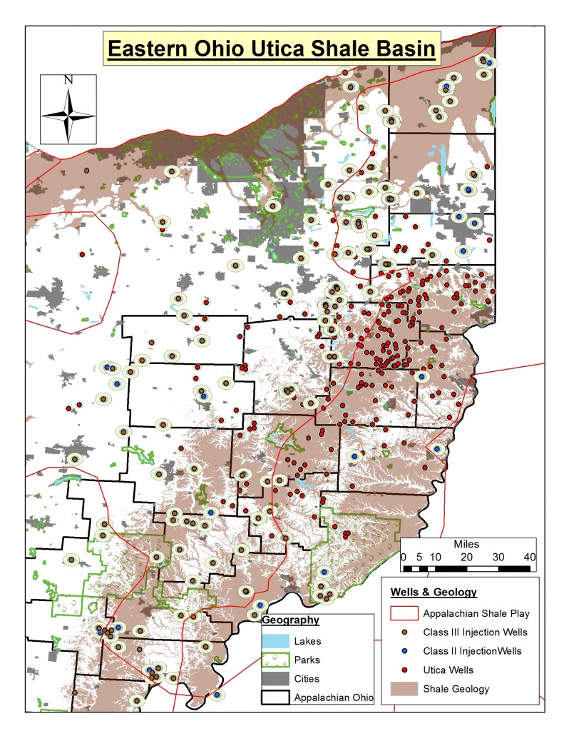 Figure 1. Eastern Ohio Utica Shale Basin. FracTracker Alliance