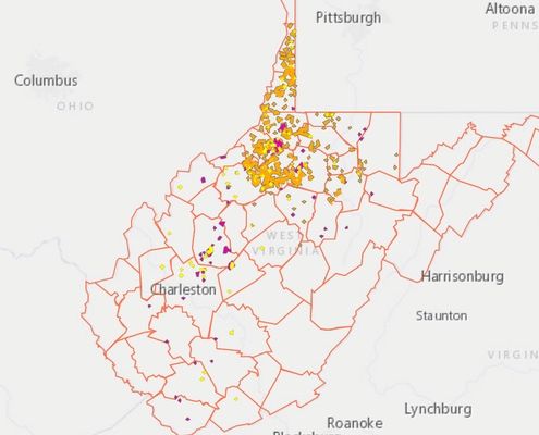 West Virginia shale viewer