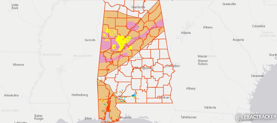 Alabama shale viewer map