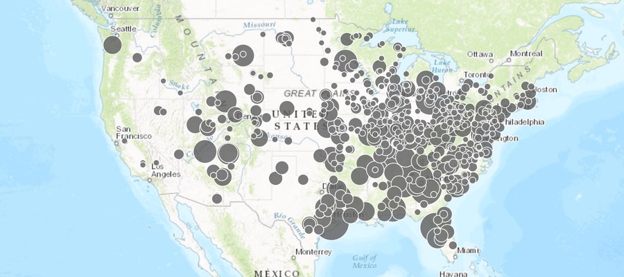 Map Of Us Coal Plants United - Coal Plants Feature 