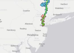 Map of proposed pipeline through New Jersey