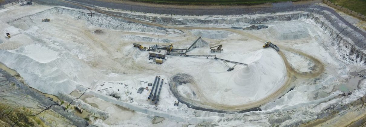 Michigan frac sand mining at USS Silica Sylvanian Minerals mine