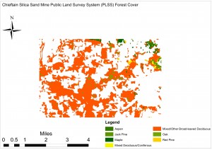 Chieftain Silica Sand Mine Forest Cover Across Six Forest Types