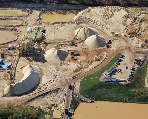 Sand mining operation in Wisconsin, Photo by Ted Auch, 2013
