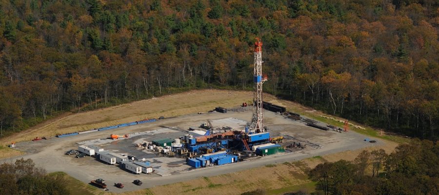 Drilling in Loyalsock State Forest, PA. Photo by Pete Stern 2013