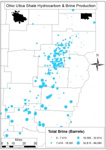 Ohio Utica Shale Total Brine Production (Barrels), 2011-2014