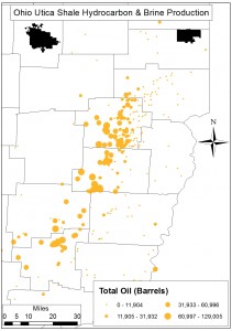 Ohio Utica Shale Total Oil Production (Barrels), 2011-2014