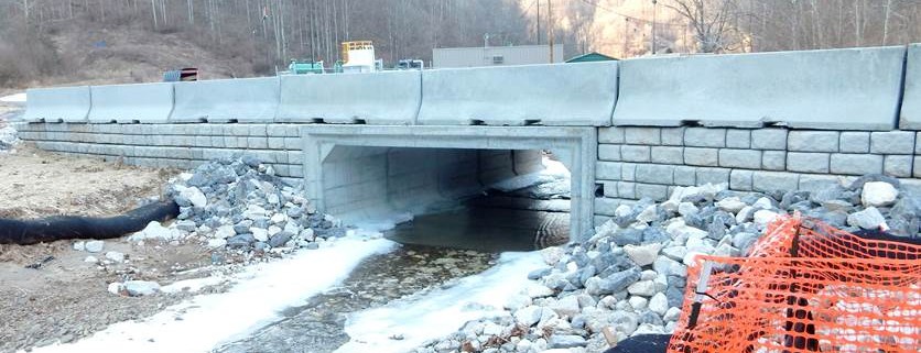 Buffalo Run crossing going to the William WGGS compressor station. This is what all the permanent stream crossings should look like.