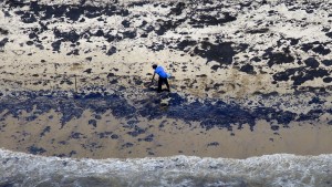 LA Santa Barbara Oil Spill Cleanup - Photo by: Brian van der Brug / Los Angeles Times