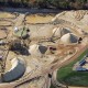 Bird’s eye view of a sand mine in Wisconsin. Photo by Ted Auch 2013.