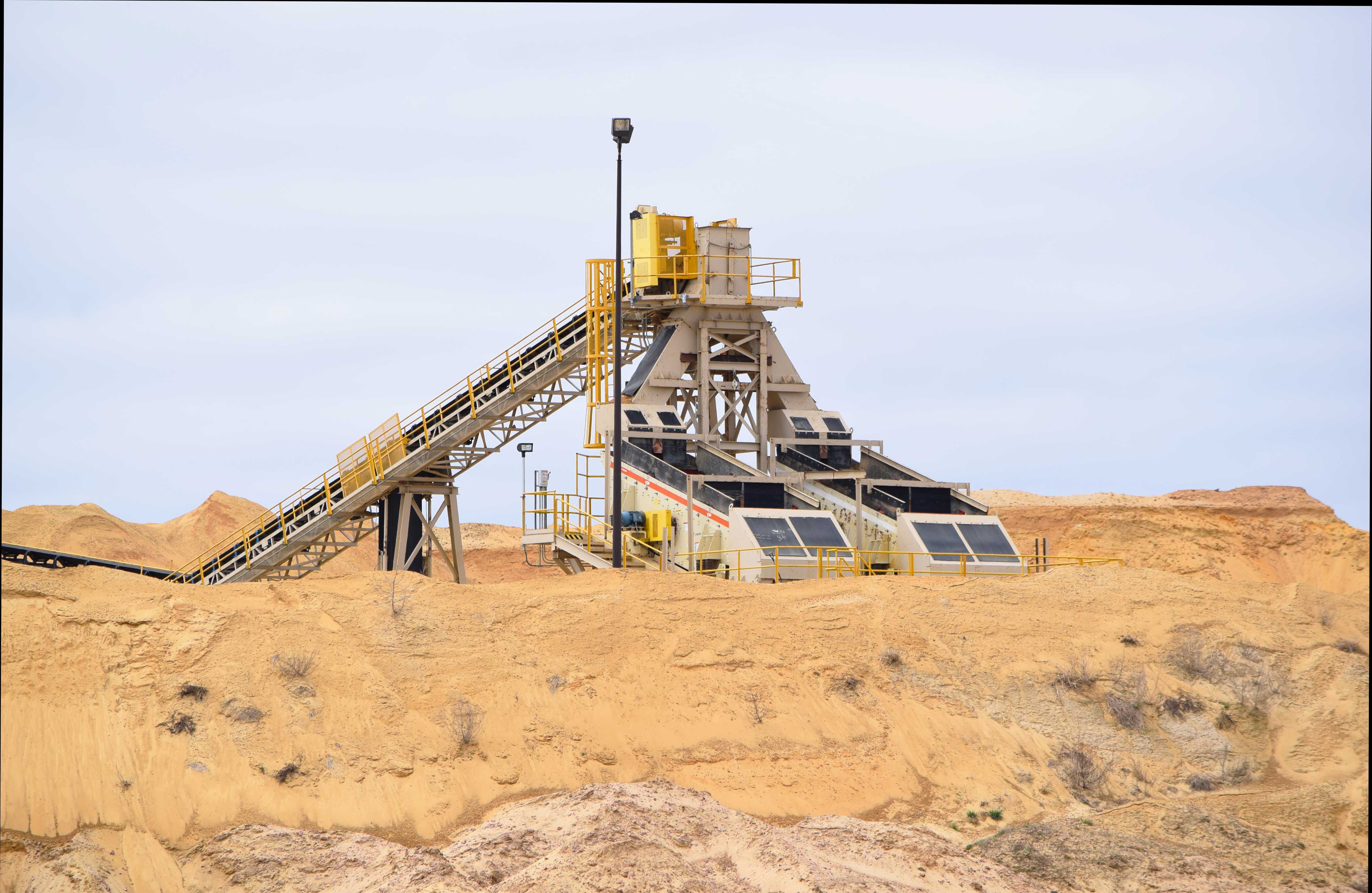 Chieftain Sands, Cheek, WI frac sand mine north