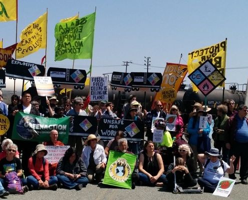 Richmond, CA crude by rail protest