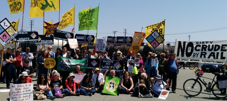 Richmond, CA crude by rail protest