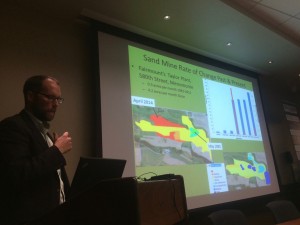 Dr. Auch presenting in Wisconsin on frac sand mining issues