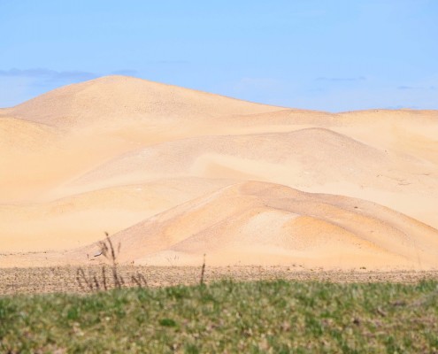 Piles of frac sand near Five Star Properties Bridge Creek, WI mine