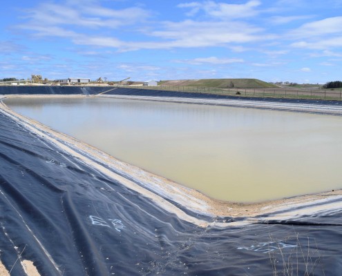 Pond part of HiCrush Augusta, WI frac sand mine