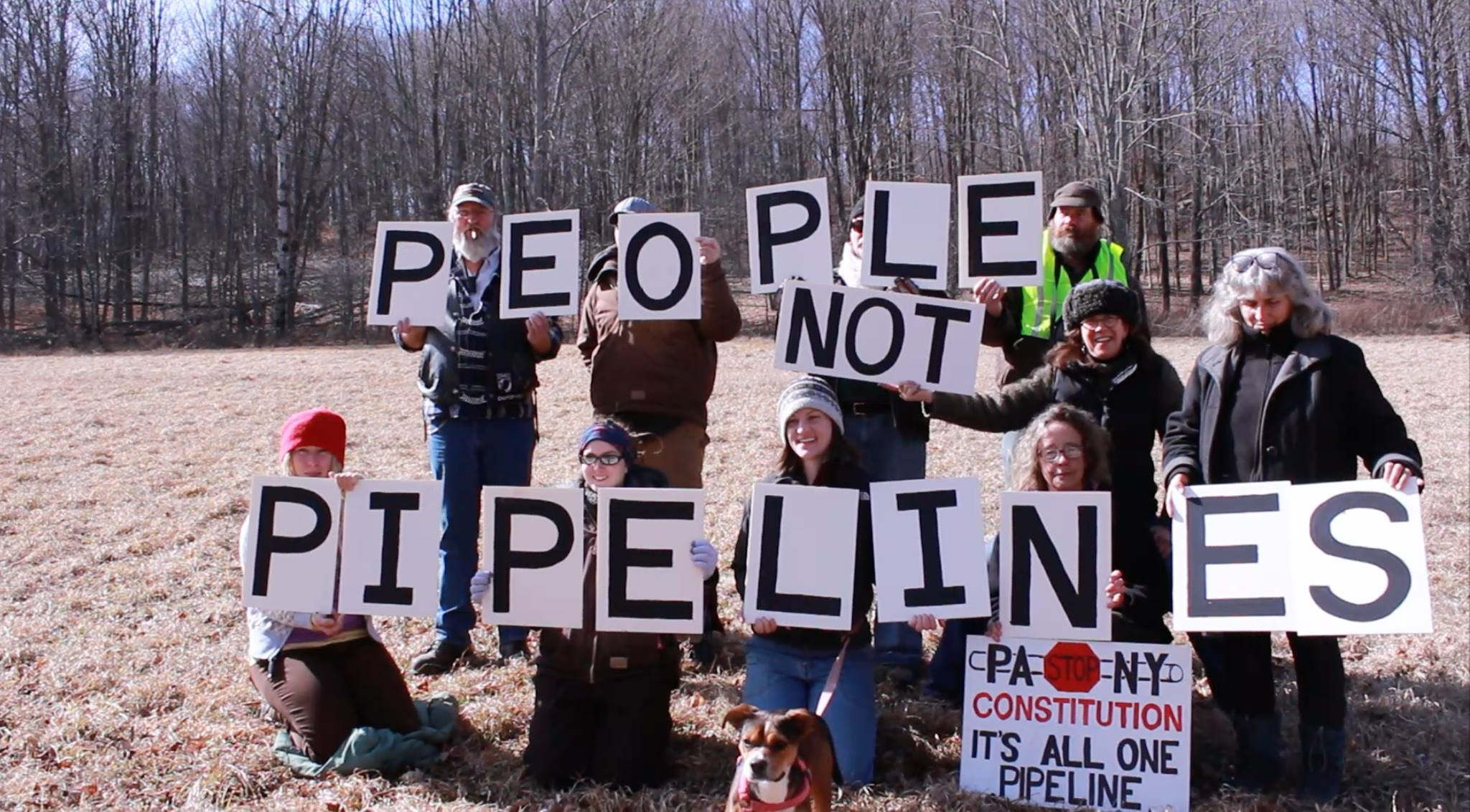 2016: Landowners and supporters protest the Constitution Pipeline in Northeast PA. (Photo: DC Media Group)