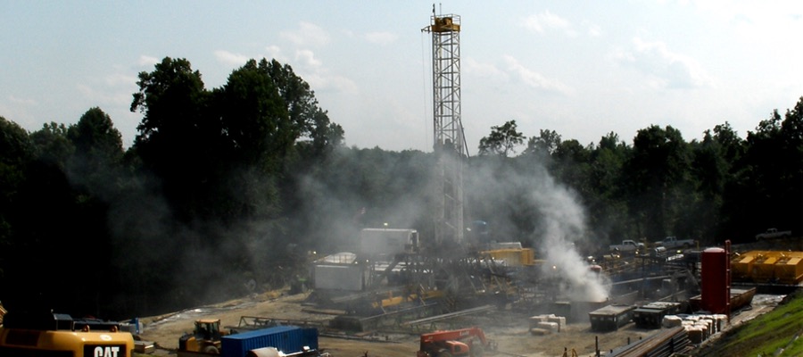 Air emissions from drilling rig