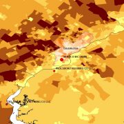 Philadelphia and Northern Delaware Area Refineries and Mean Annual Income Across the Region