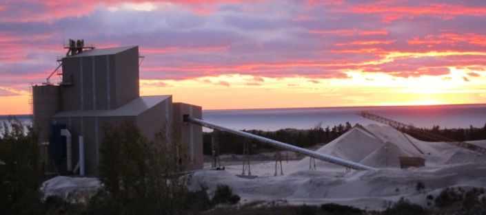 SargentSandMine-Feature YSU Lecture Series - Sargent Sand mine in Great Lakes Region