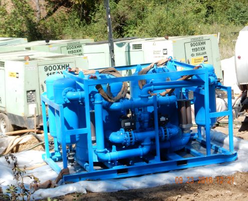 Air drier for pipeline testing