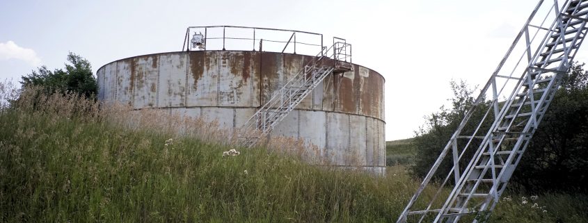 Another view of the abandoned tanks. Keene, North Dakota. Photo by David Nix 2015