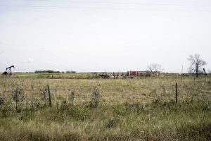 This is a storage area near a well pad in Bottineau County, North Dakota. Photo by David Nix 2015