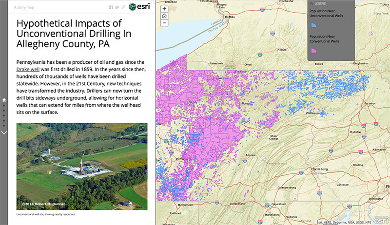 hypothetical impacts map