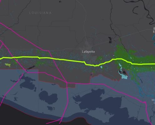 louisiana bayou proposed pipeline map