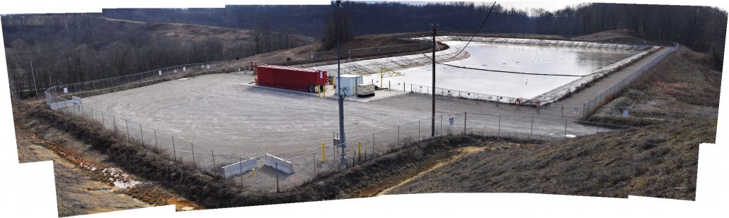 Consol Energy's Cowgill Road Impoundment, Sarahsville, Wills Creek, Noble County, Ohio, 39.8212, -81.4061
