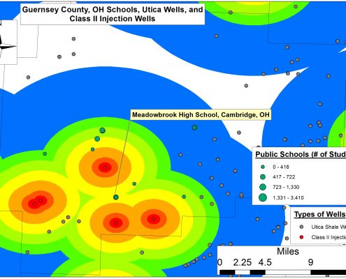 Guernsey County Schools and Utica/Injection wells