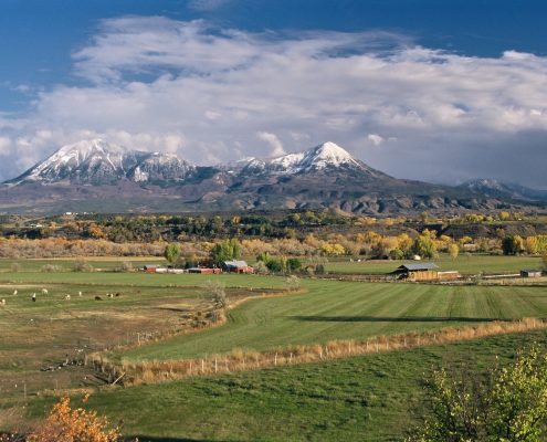 Rocky Mountains and Colorado Farm. Photo by Celia Roberts
