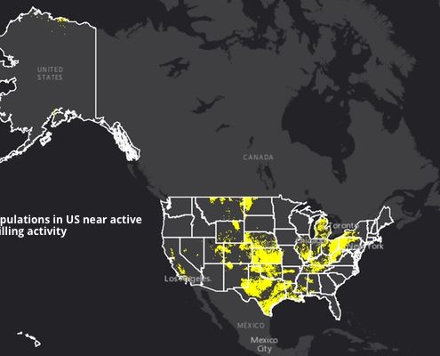 34 states with active drilling activity in US map