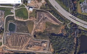 Google maps rendition of Ohio Soil Recycling facility in south Columbus, Ohio, that accepts shale drill cuttings for remediation to cap the landfill. Source: Google Maps/author