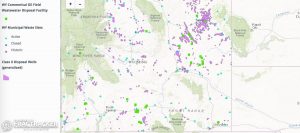 WY Radioactive Waste map