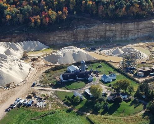 Frac sand mining from the sky in Wisconsin