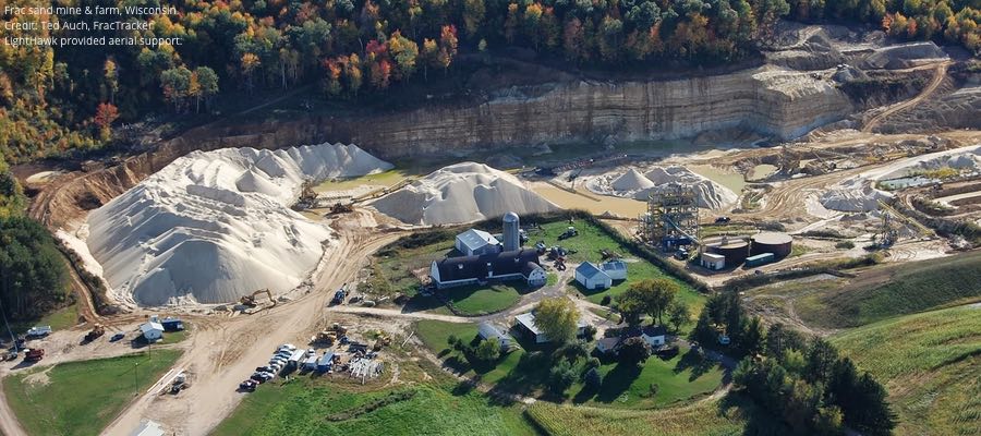 Frac sand mining from the sky in Wisconsin