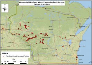 Wisconsin Frac Sand Mines, Processing Facilities, and Related Operations