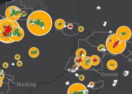 Underground Gas Storage map by Drew Michanowicz