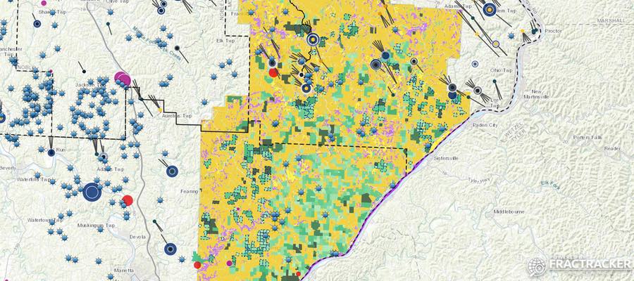 Wayne National Forest map and drilling