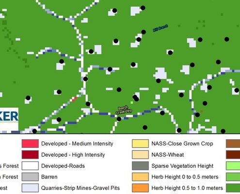 Forest fragmentation in PA