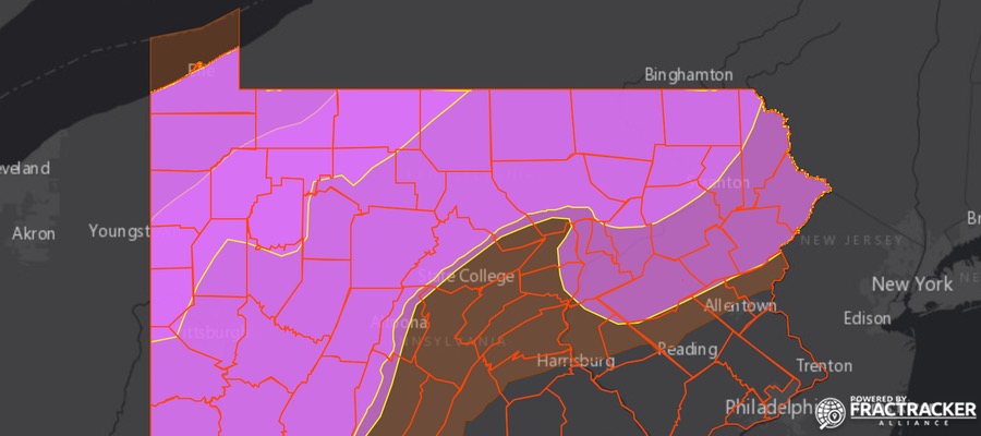 Life expectancy of the Marcellus Shale - Map of PA basins and plays