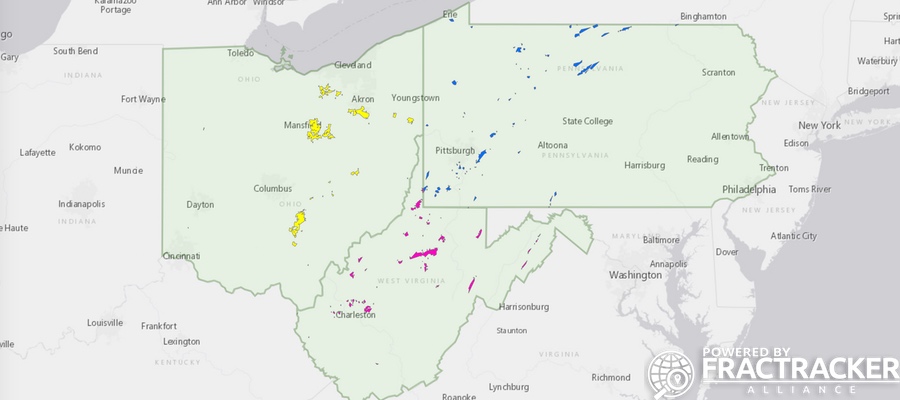 Upper Appalachian Gas Storage Wells