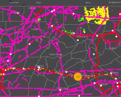 Pennsylvania Pipelines map by FracTracker Alliance