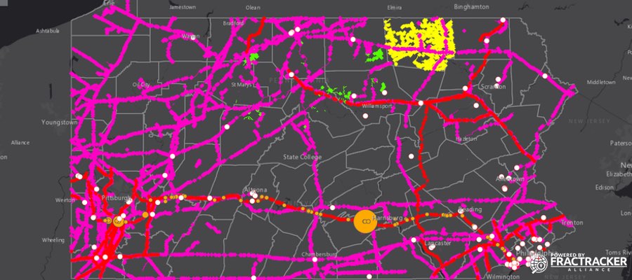 Pennsylvania Pipelines map by FracTracker Alliance