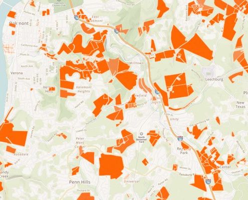 Allegheny County Lease Map from 2016