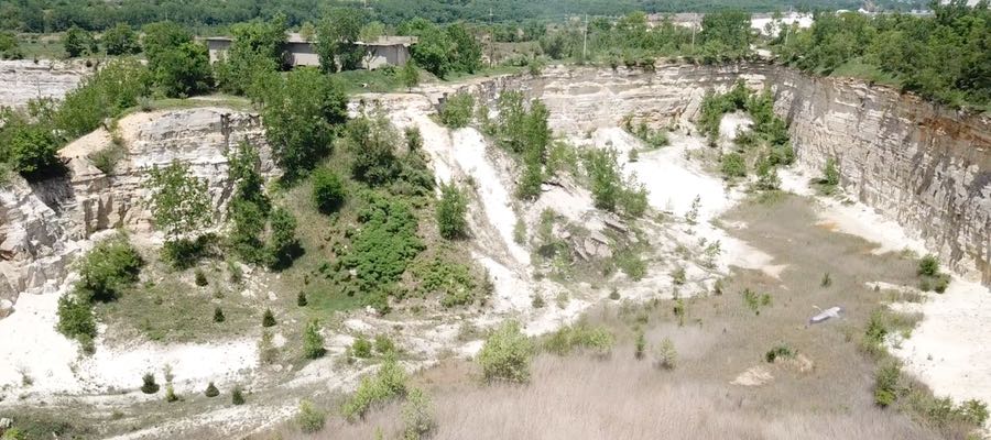 Frac sand mine - video capture from YouTube