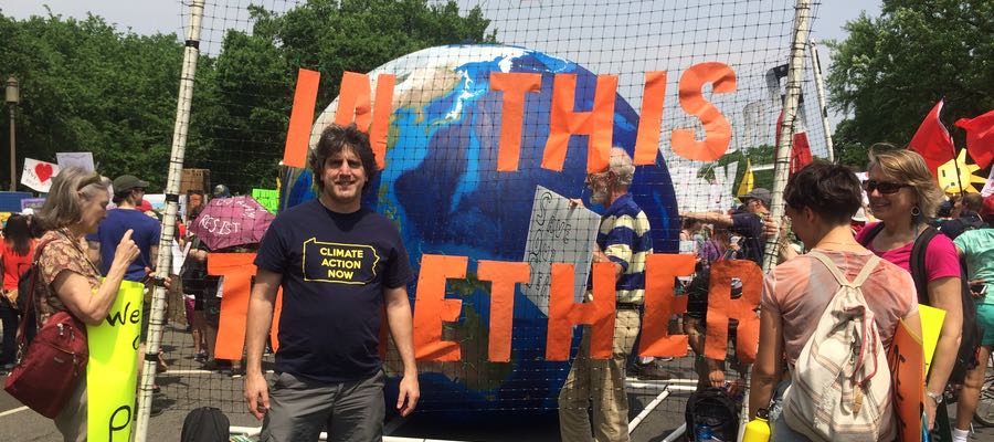 Brook Lenker at the 2017 Climate March in Washington DC