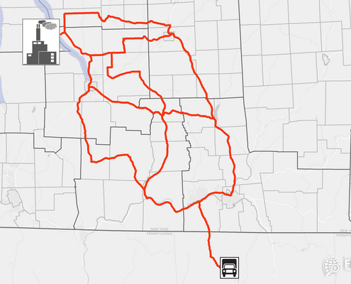 Virtual Pipelines - Potential Routes to Cayuga